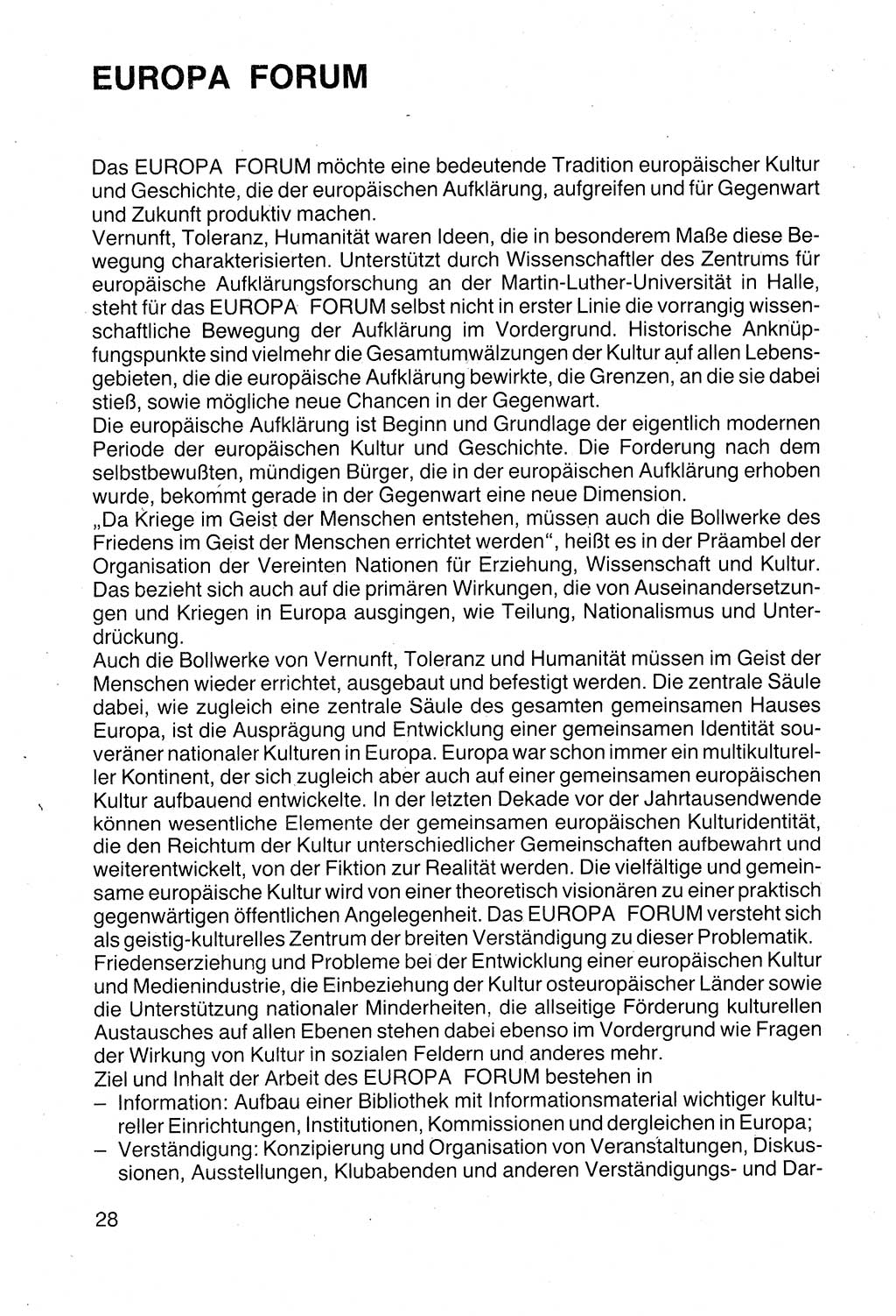 Politische Parteien und Bewegungen der DDR (Deutsche Demokratische Republik) über sich selbst 1990, Seite 28 (Pol. Part. Bew. DDR 1990, S. 28)