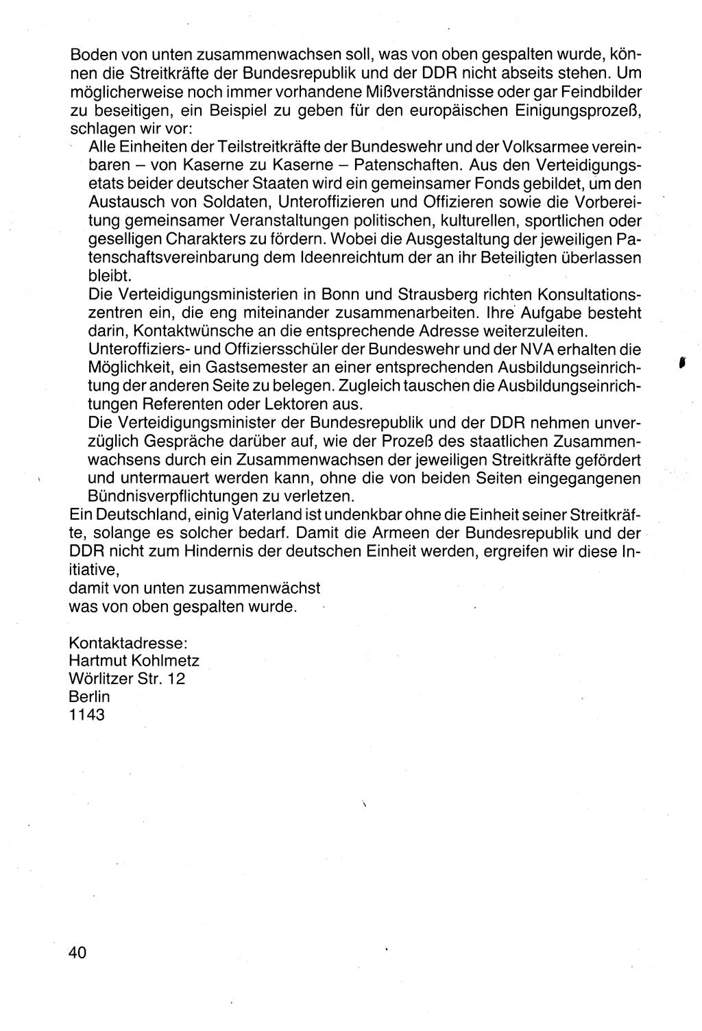 Politische Parteien und Bewegungen der DDR (Deutsche Demokratische Republik) über sich selbst 1990, Seite 40 (Pol. Part. Bew. DDR 1990, S. 40)