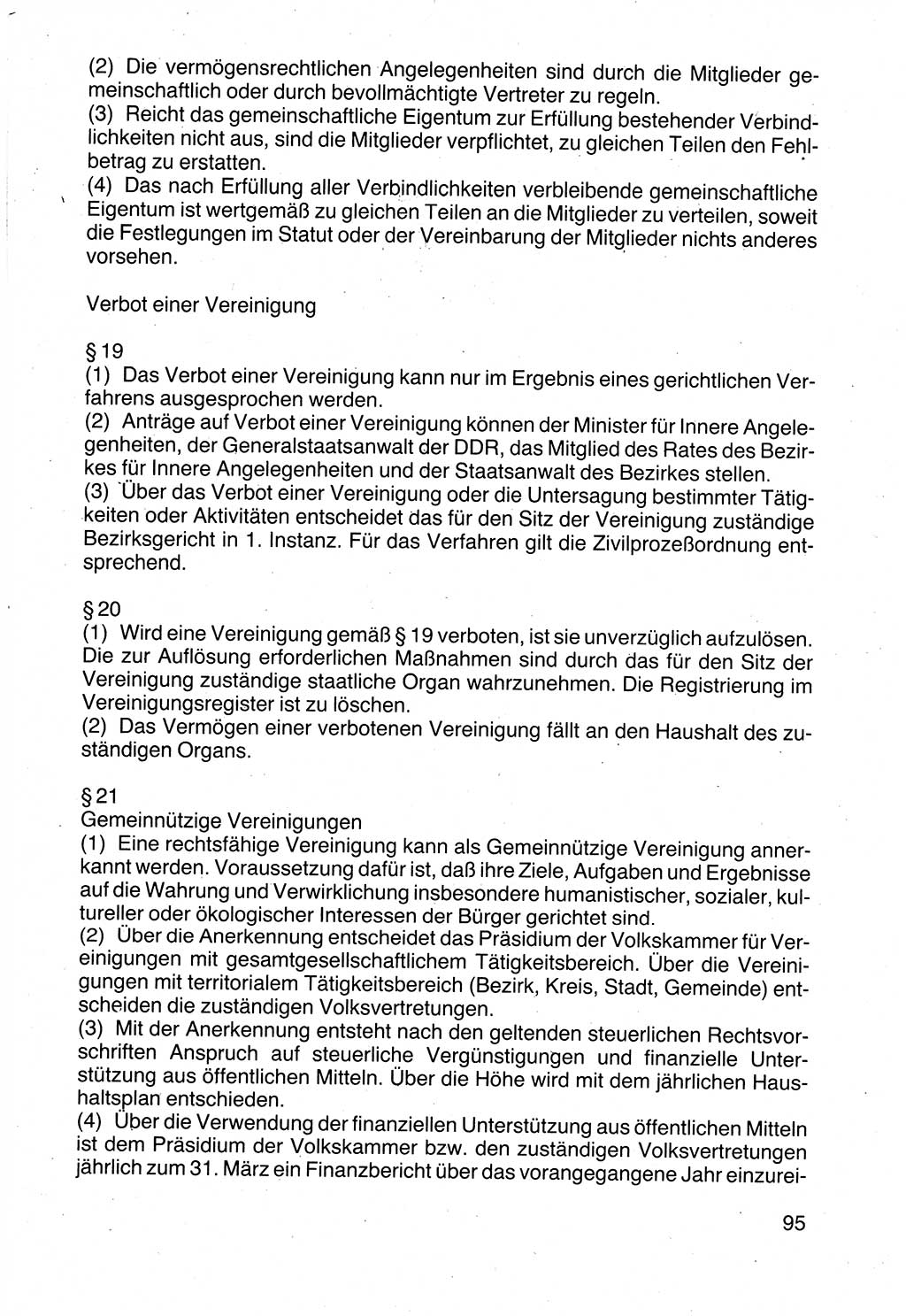 Politische Parteien und Bewegungen der DDR (Deutsche Demokratische Republik) über sich selbst 1990, Seite 95 (Pol. Part. Bew. DDR 1990, S. 95)