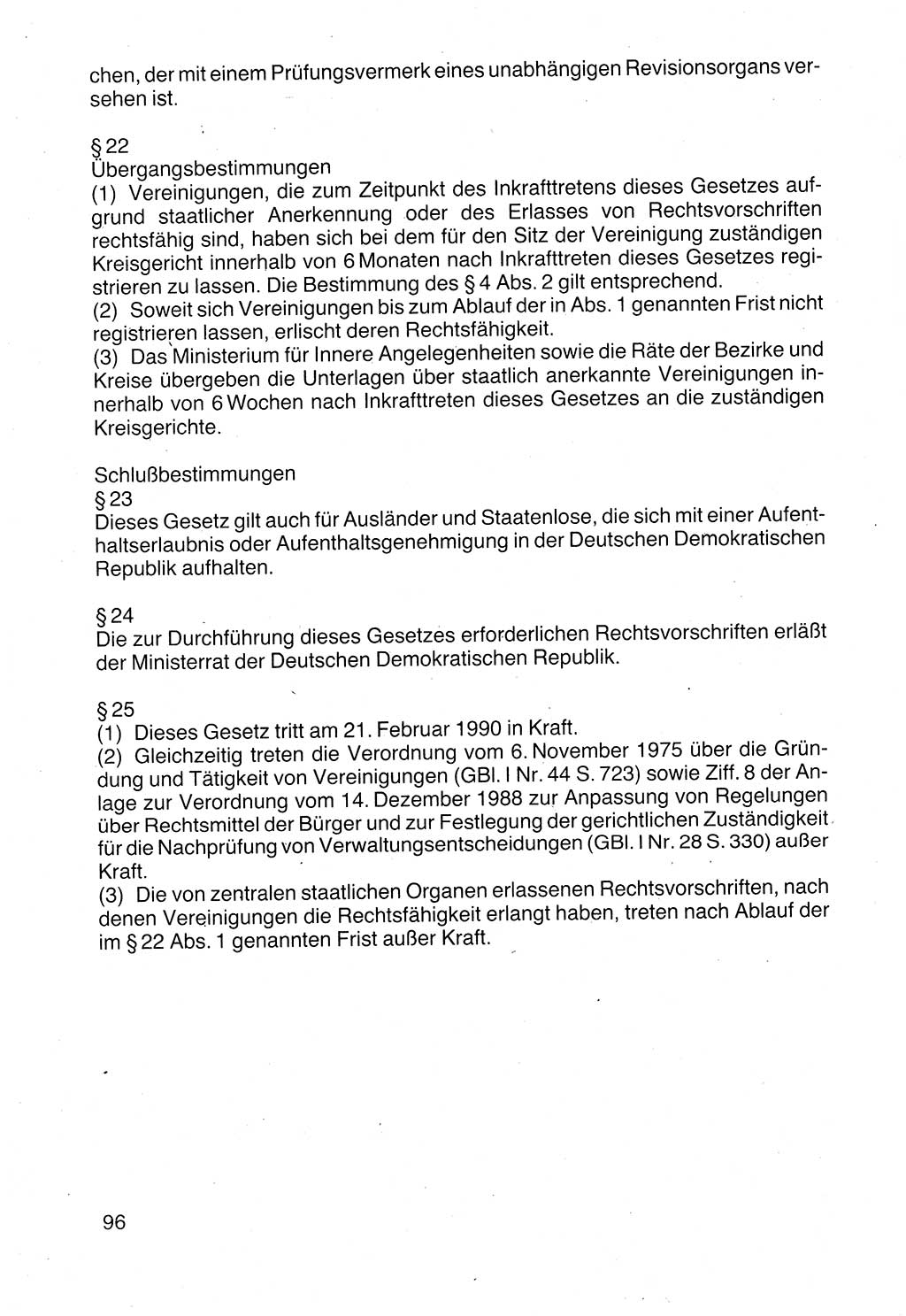 Politische Parteien und Bewegungen der DDR (Deutsche Demokratische Republik) über sich selbst 1990, Seite 96 (Pol. Part. Bew. DDR 1990, S. 96)