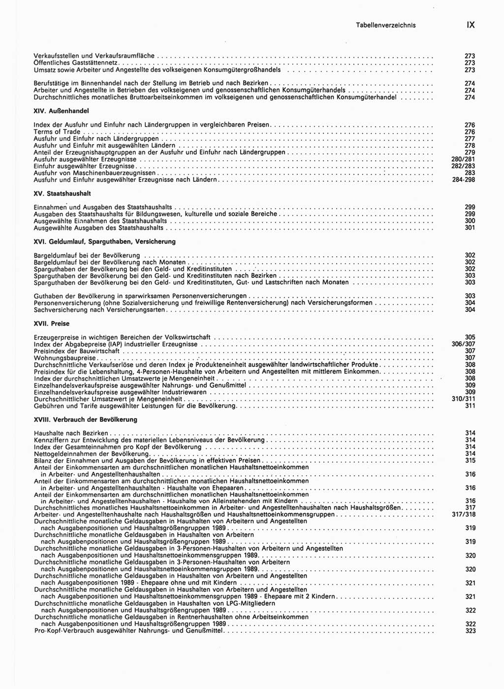 Statistisches Jahrbuch der Deutschen Demokratischen Republik (DDR) 1990, Seite 9 (Stat. Jb. DDR 1990, S. 9)