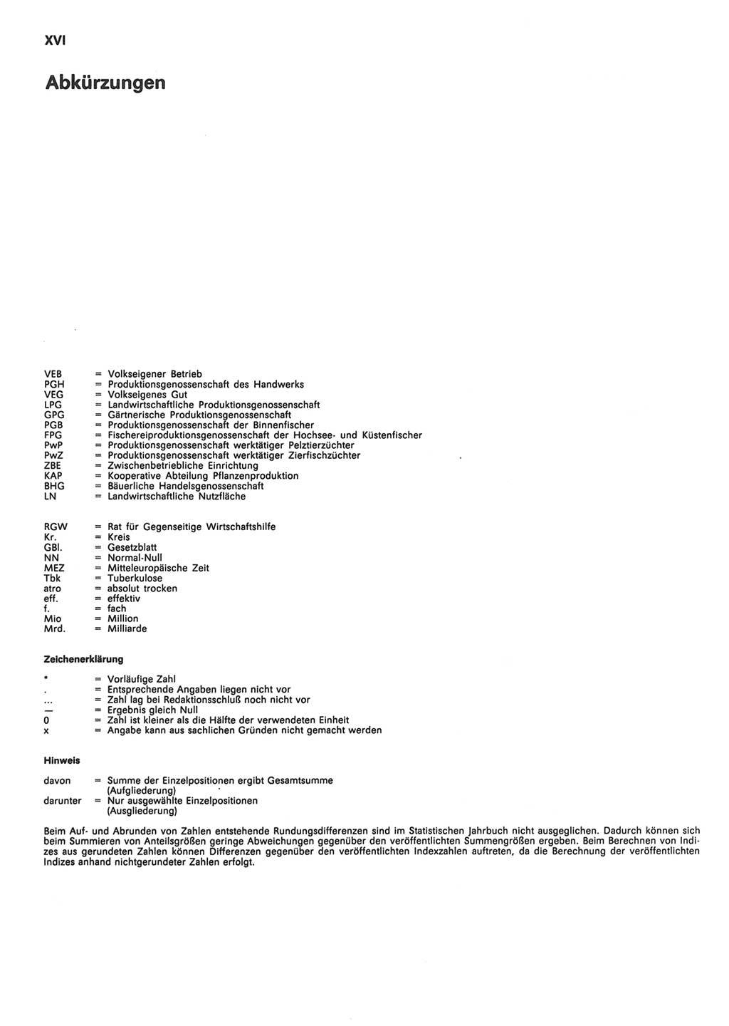 Statistisches Jahrbuch der Deutschen Demokratischen Republik (DDR) 1990, Seite 16 (Stat. Jb. DDR 1990, S. 16)