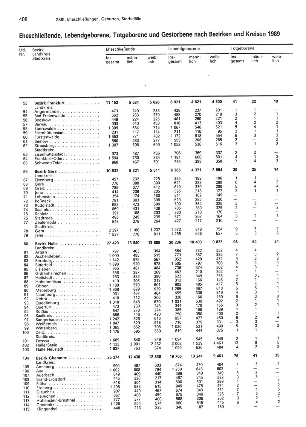 Statistisches Jahrbuch der Deutschen Demokratischen Republik (DDR) 1990, Seite 408 (Stat. Jb. DDR 1990, S. 408)