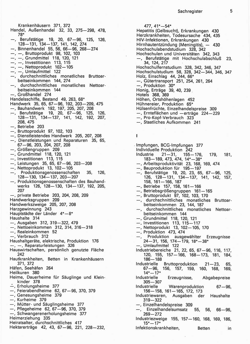 Statistisches Jahrbuch der Deutschen Demokratischen Republik (DDR) 1990, Seite 5 (Stat. Jb. DDR 1990, S. 5)