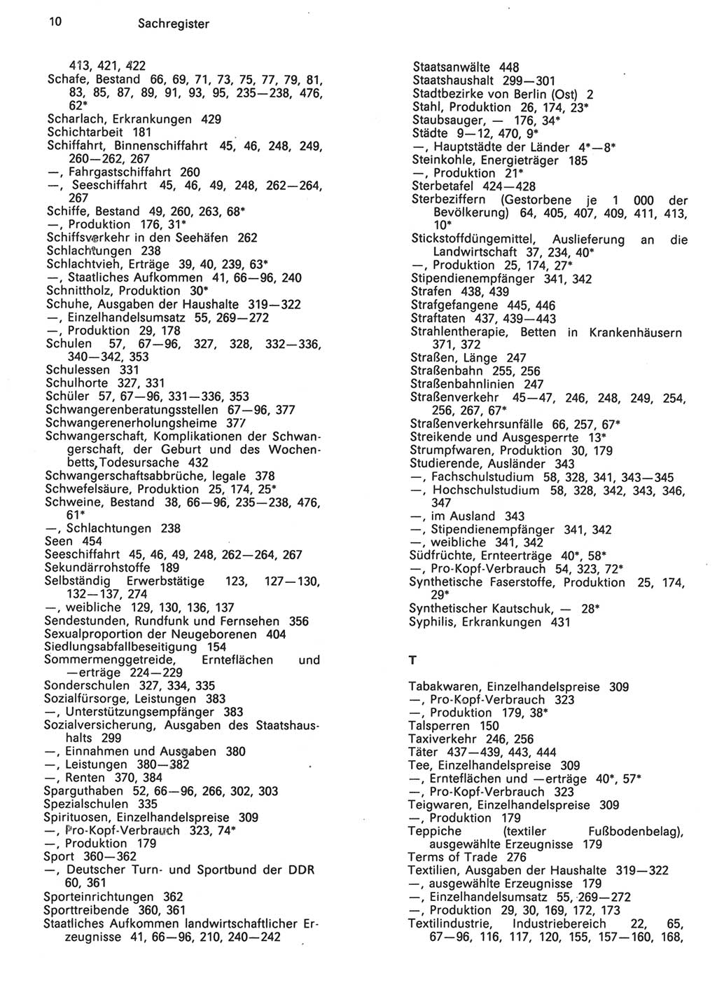 Statistisches Jahrbuch der Deutschen Demokratischen Republik (DDR) 1990, Seite 10 (Stat. Jb. DDR 1990, S. 10)