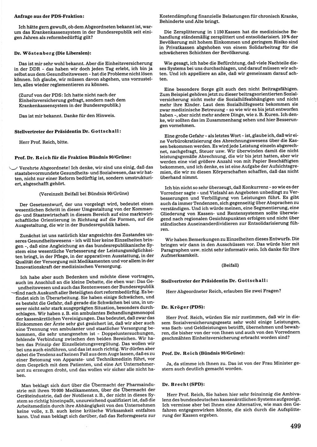 Tagungen der Volkskammer (VK) der Deutschen Demokratischen Republik (DDR), 10. Wahlperiode 1990, Seite 499 (VK. DDR 10. WP. 1990, Prot. Tg. 1-38, 5.4.-2.10.1990, S. 499)