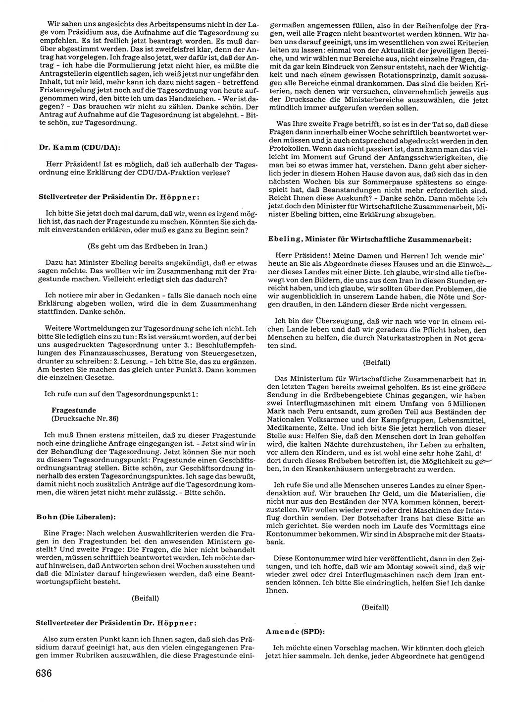 Tagungen der Volkskammer (VK) der Deutschen Demokratischen Republik (DDR), 10. Wahlperiode 1990, Seite 636 (VK. DDR 10. WP. 1990, Prot. Tg. 1-38, 5.4.-2.10.1990, S. 636)