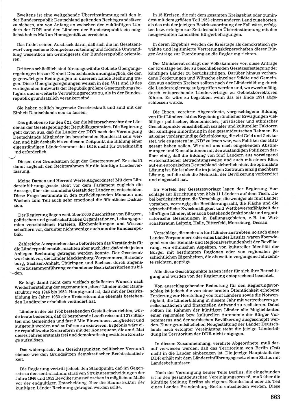 Tagungen der Volkskammer (VK) der Deutschen Demokratischen Republik (DDR), 10. Wahlperiode 1990, Seite 663 (VK. DDR 10. WP. 1990, Prot. Tg. 1-38, 5.4.-2.10.1990, S. 663)