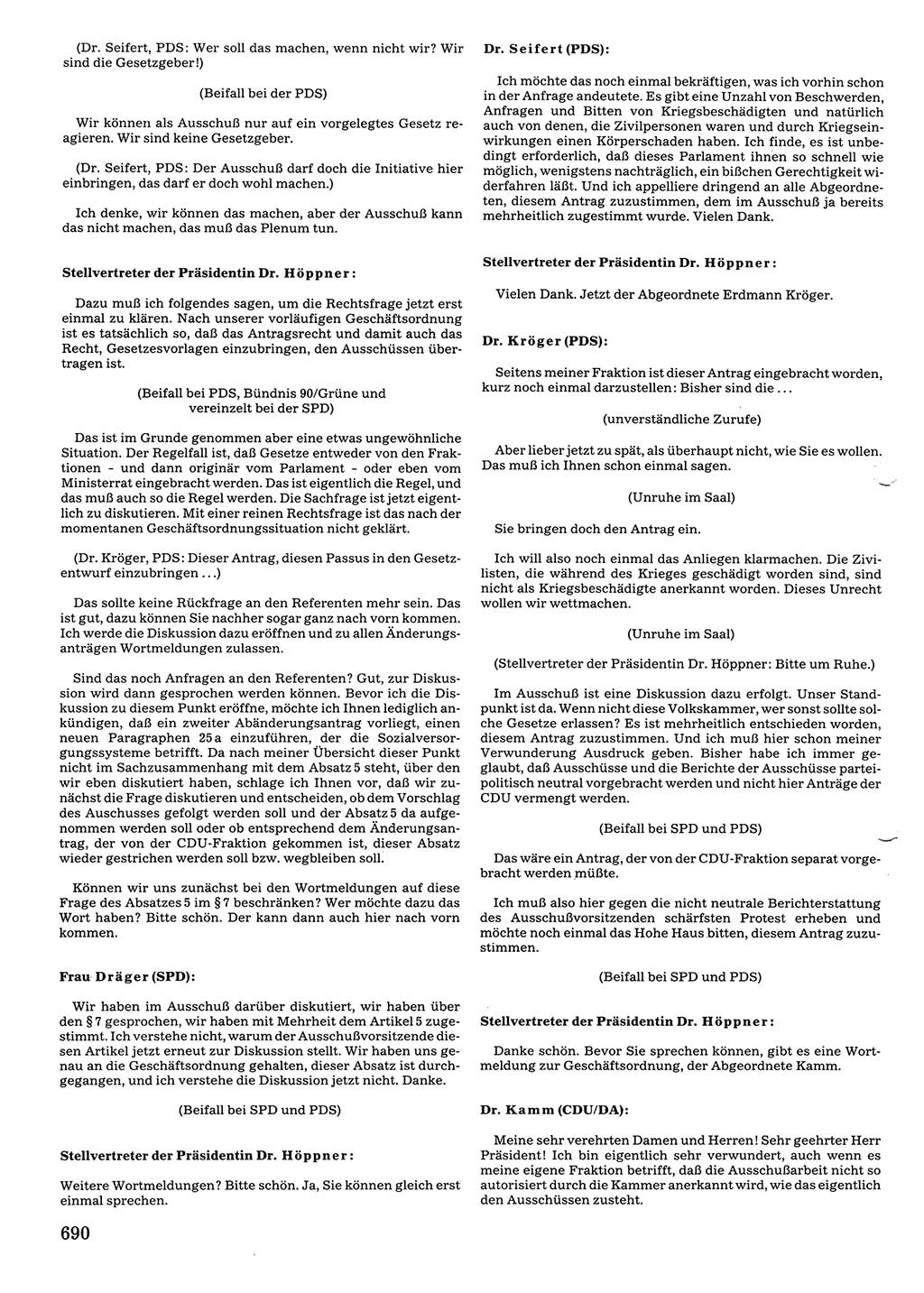 Tagungen der Volkskammer (VK) der Deutschen Demokratischen Republik (DDR), 10. Wahlperiode 1990, Seite 690 (VK. DDR 10. WP. 1990, Prot. Tg. 1-38, 5.4.-2.10.1990, S. 690)