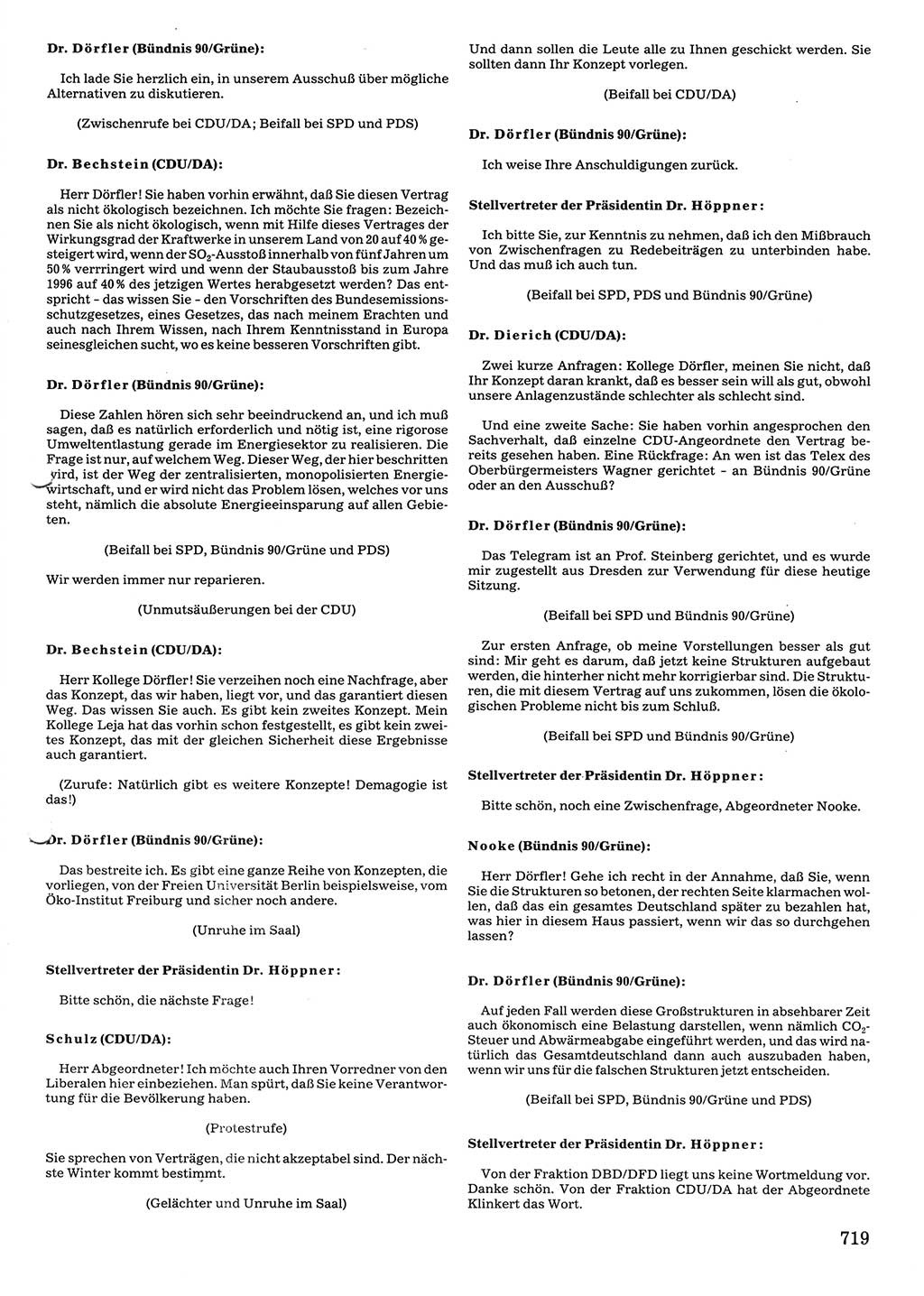 Tagungen der Volkskammer (VK) der Deutschen Demokratischen Republik (DDR), 10. Wahlperiode 1990, Seite 719 (VK. DDR 10. WP. 1990, Prot. Tg. 1-38, 5.4.-2.10.1990, S. 719)