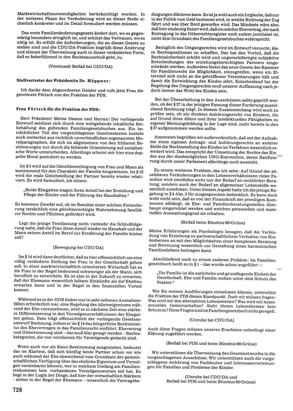 Tagungen der Volkskammer (VK) der Deutschen Demokratischen Republik (DDR), 10. Wahlperiode 1990, Seite 728 (VK. DDR 10. WP. 1990, Prot. Tg. 1-38, 5.4.-2.10.1990, S. 728)