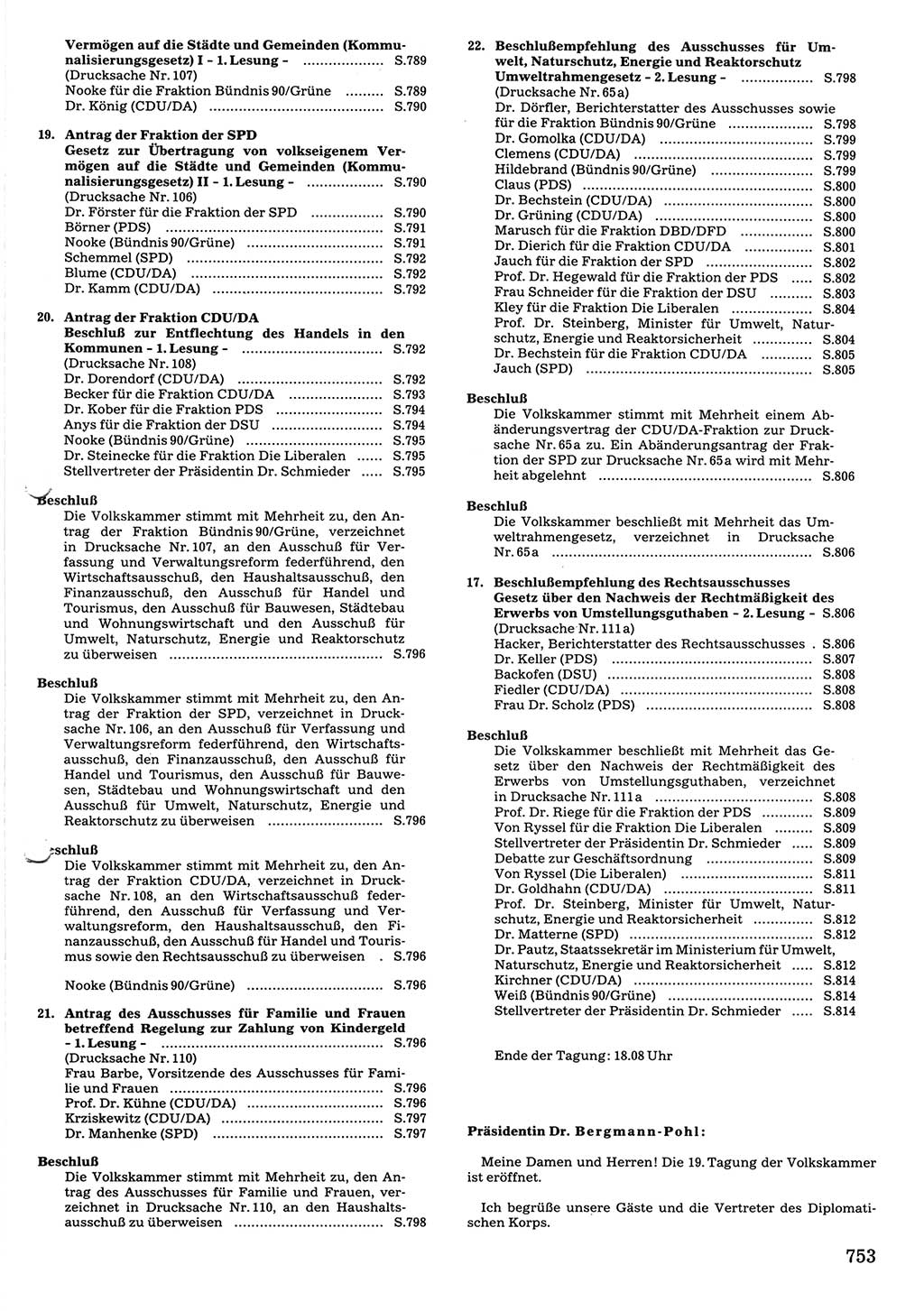 Tagungen der Volkskammer (VK) der Deutschen Demokratischen Republik (DDR), 10. Wahlperiode 1990, Seite 753 (VK. DDR 10. WP. 1990, Prot. Tg. 1-38, 5.4.-2.10.1990, S. 753)