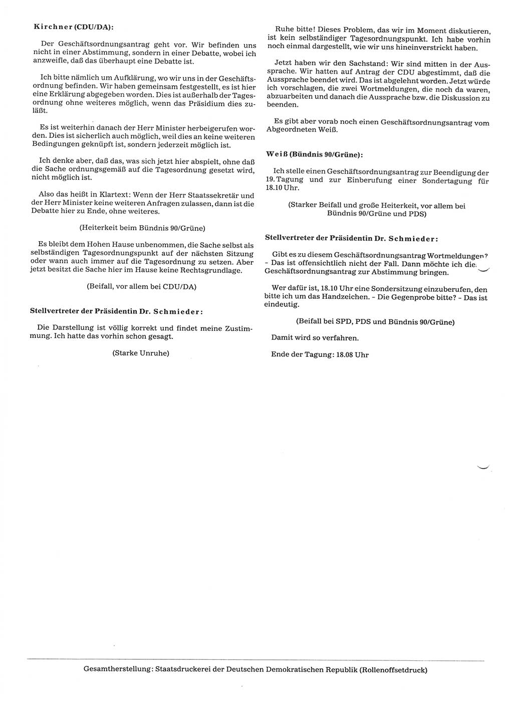 Tagungen der Volkskammer (VK) der Deutschen Demokratischen Republik (DDR), 10. Wahlperiode 1990, Seite 814 (VK. DDR 10. WP. 1990, Prot. Tg. 1-38, 5.4.-2.10.1990, S. 814)