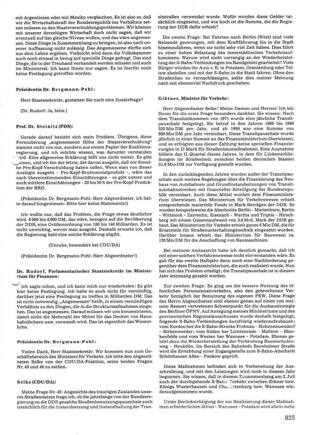 Tagungen der Volkskammer (VK) der Deutschen Demokratischen Republik (DDR), 10. Wahlperiode 1990, Seite 825 (VK. DDR 10. WP. 1990, Prot. Tg. 1-38, 5.4.-2.10.1990, S. 825)