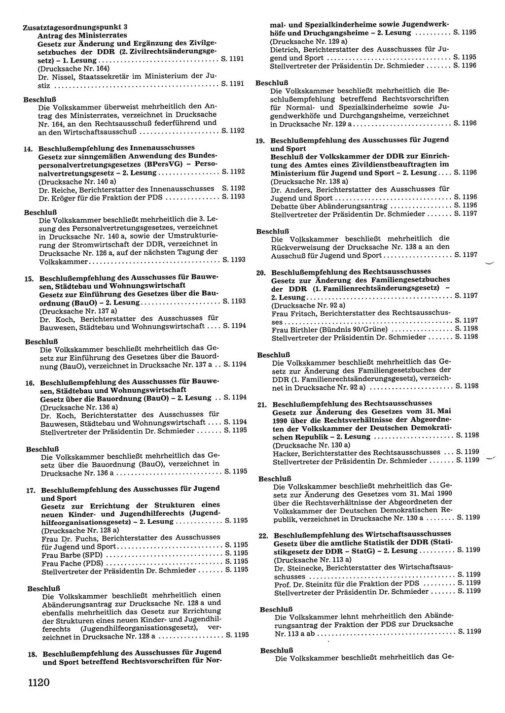 Tagungen der Volkskammer (VK) der Deutschen Demokratischen Republik (DDR), 10. Wahlperiode 1990, Seite 1120 (VK. DDR 10. WP. 1990, Prot. Tg. 1-38, 5.4.-2.10.1990, S. 1120)