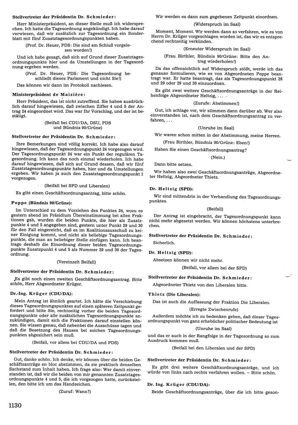 Tagungen der Volkskammer (VK) der Deutschen Demokratischen Republik (DDR), 10. Wahlperiode 1990, Seite 1130 (VK. DDR 10. WP. 1990, Prot. Tg. 1-38, 5.4.-2.10.1990, S. 1130)