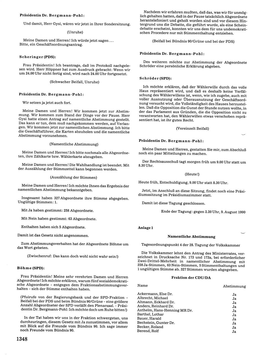 Tagungen der Volkskammer (VK) der Deutschen Demokratischen Republik (DDR), 10. Wahlperiode 1990, Seite 1348 (VK. DDR 10. WP. 1990, Prot. Tg. 1-38, 5.4.-2.10.1990, S. 1348)