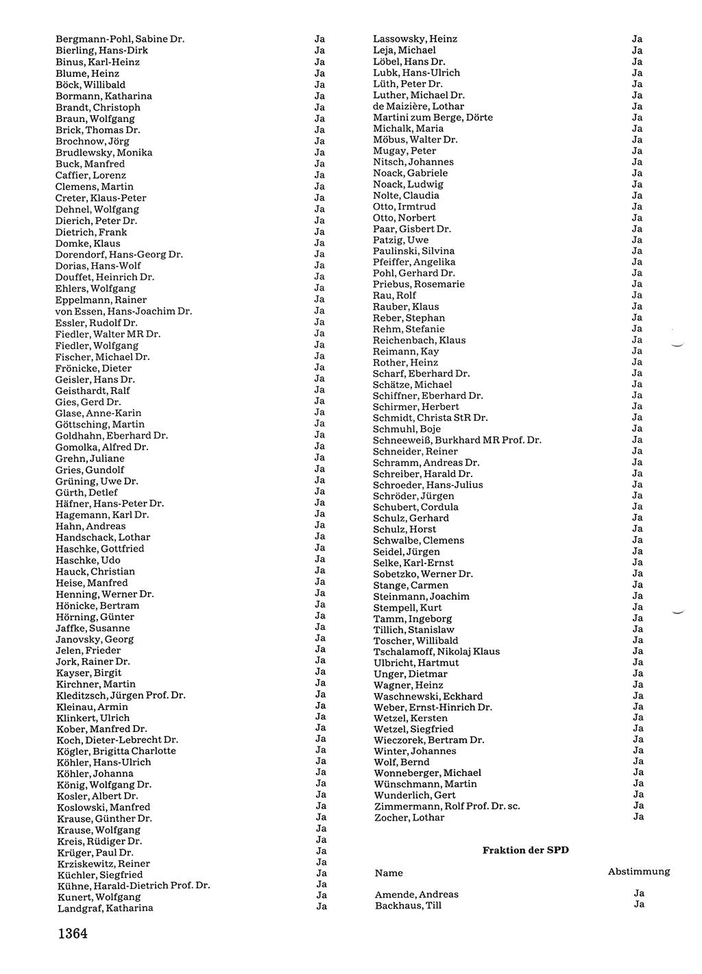 Tagungen der Volkskammer (VK) der Deutschen Demokratischen Republik (DDR), 10. Wahlperiode 1990, Seite 1364 (VK. DDR 10. WP. 1990, Prot. Tg. 1-38, 5.4.-2.10.1990, S. 1364)