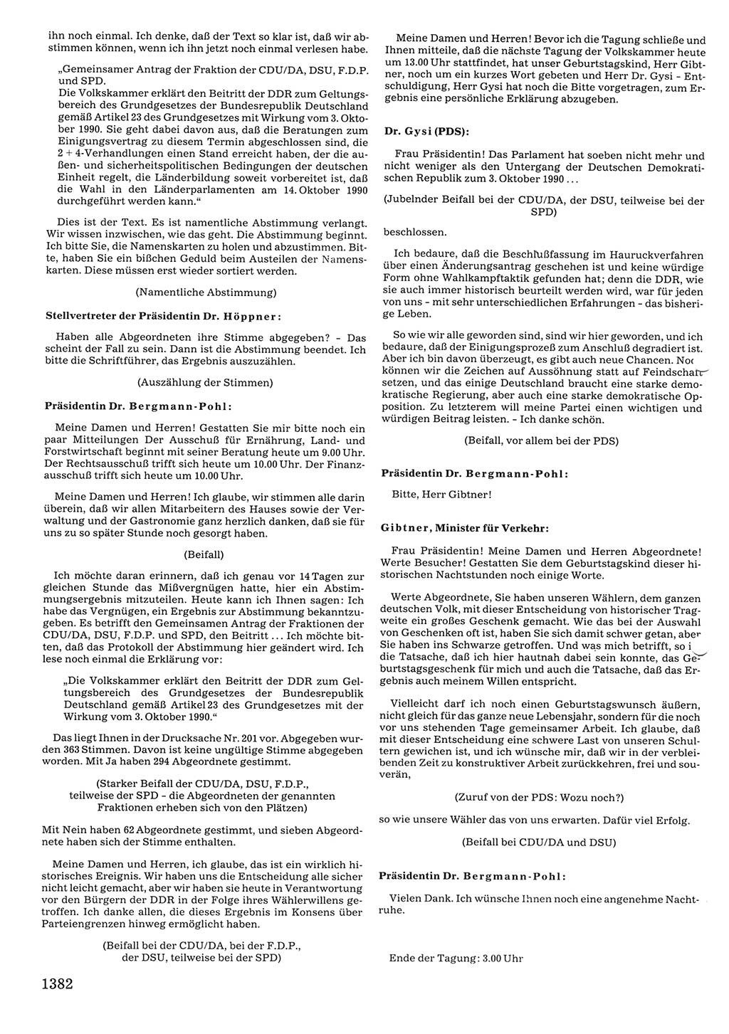 Tagungen der Volkskammer (VK) der Deutschen Demokratischen Republik (DDR), 10. Wahlperiode 1990, Seite 1382 (VK. DDR 10. WP. 1990, Prot. Tg. 1-38, 5.4.-2.10.1990, S. 1382)