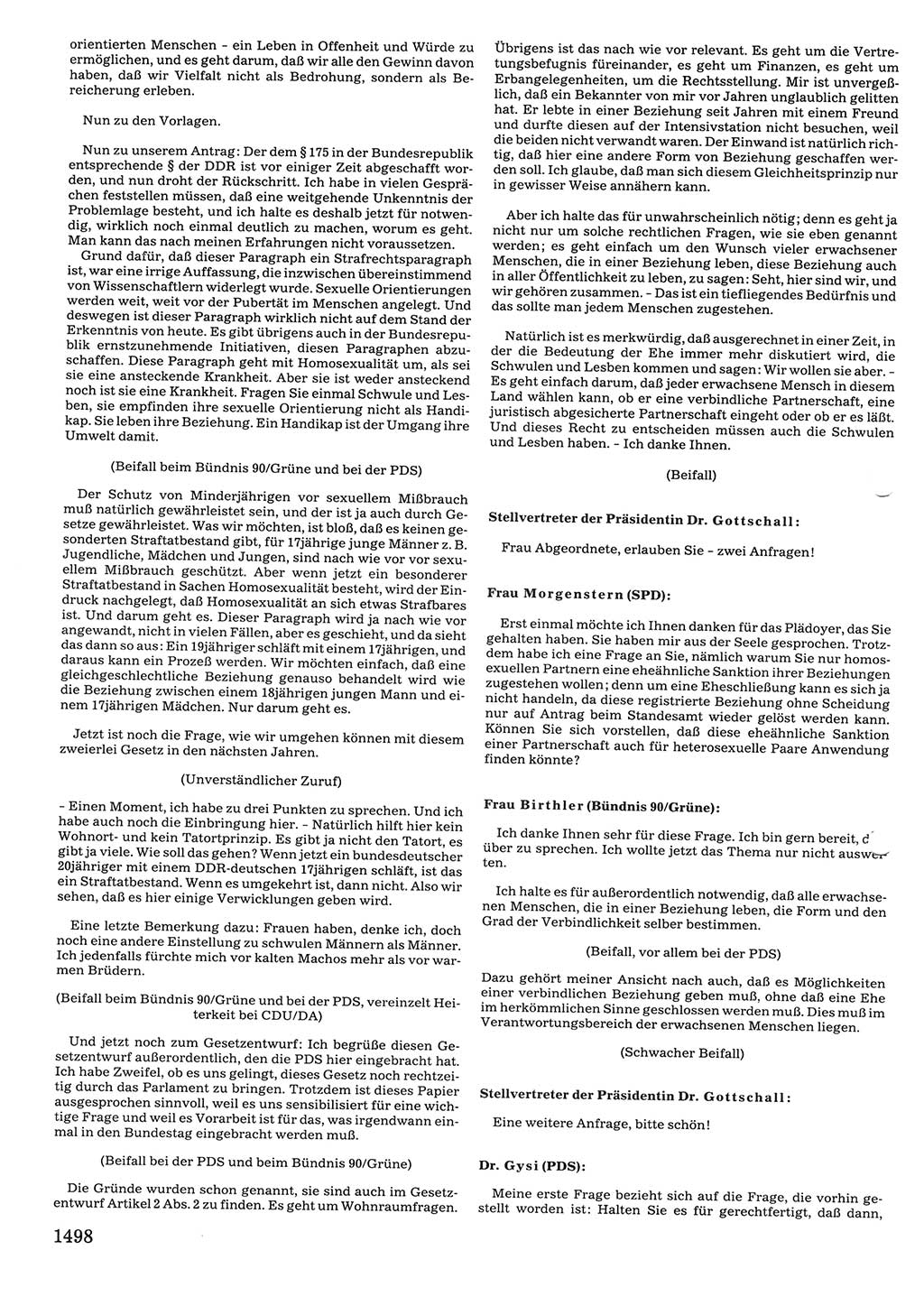 Tagungen der Volkskammer (VK) der Deutschen Demokratischen Republik (DDR), 10. Wahlperiode 1990, Seite 1498 (VK. DDR 10. WP. 1990, Prot. Tg. 1-38, 5.4.-2.10.1990, S. 1498)