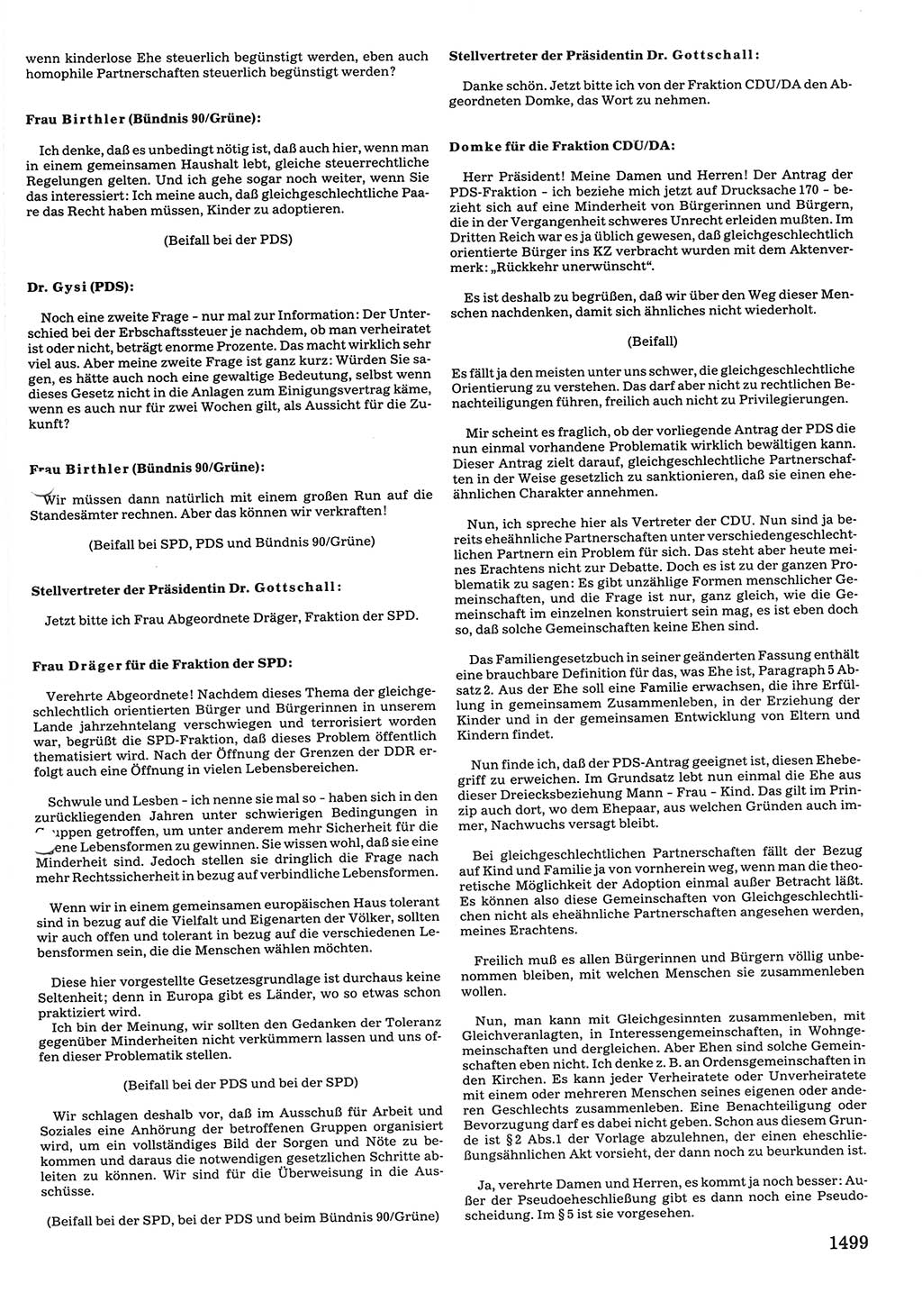 Tagungen der Volkskammer (VK) der Deutschen Demokratischen Republik (DDR), 10. Wahlperiode 1990, Seite 1499 (VK. DDR 10. WP. 1990, Prot. Tg. 1-38, 5.4.-2.10.1990, S. 1499)
