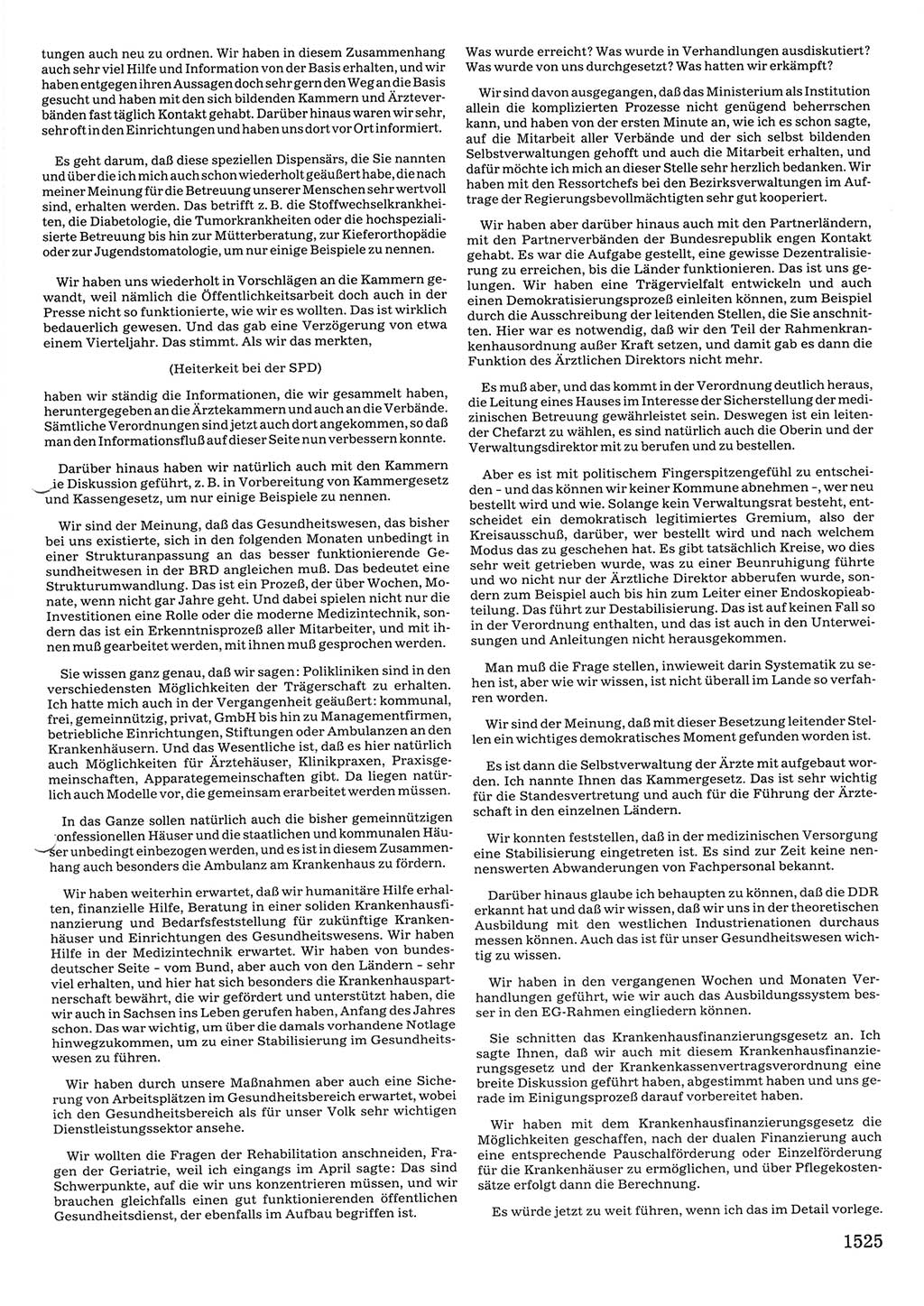 Tagungen der Volkskammer (VK) der Deutschen Demokratischen Republik (DDR), 10. Wahlperiode 1990, Seite 1525 (VK. DDR 10. WP. 1990, Prot. Tg. 1-38, 5.4.-2.10.1990, S. 1525)