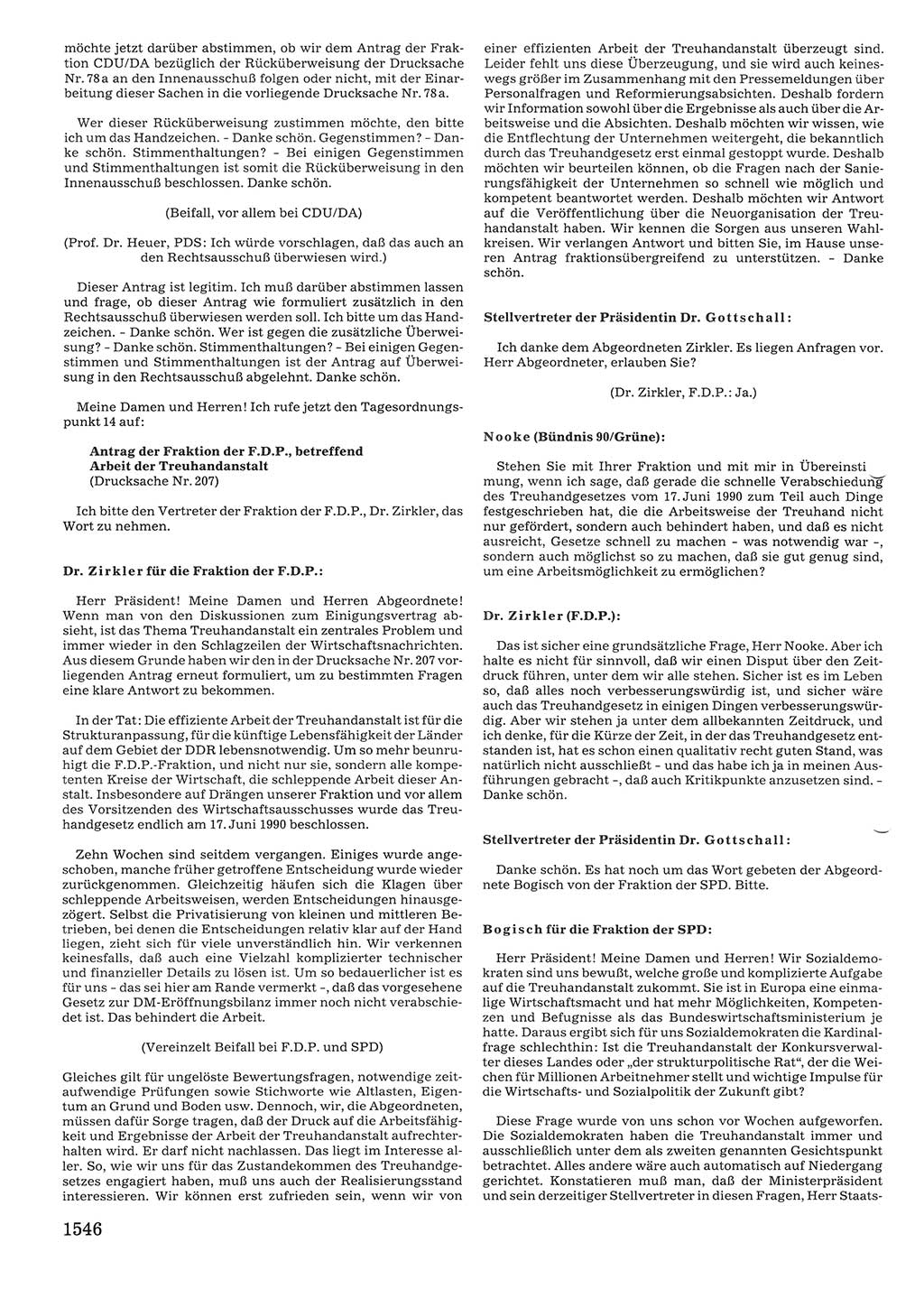 Tagungen der Volkskammer (VK) der Deutschen Demokratischen Republik (DDR), 10. Wahlperiode 1990, Seite 1546 (VK. DDR 10. WP. 1990, Prot. Tg. 1-38, 5.4.-2.10.1990, S. 1546)