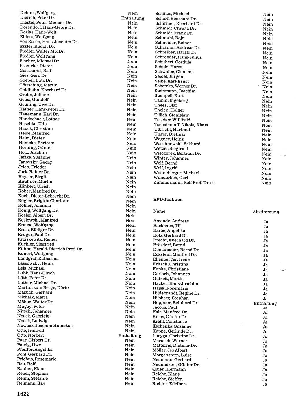 Tagungen der Volkskammer (VK) der Deutschen Demokratischen Republik (DDR), 10. Wahlperiode 1990, Seite 1622 (VK. DDR 10. WP. 1990, Prot. Tg. 1-38, 5.4.-2.10.1990, S. 1622)