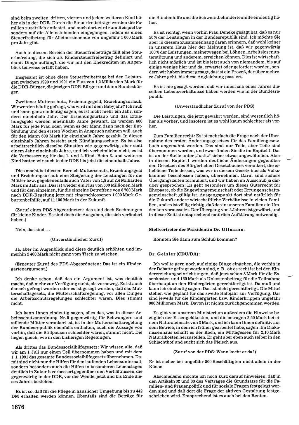 Tagungen der Volkskammer (VK) der Deutschen Demokratischen Republik (DDR), 10. Wahlperiode 1990, Seite 1676 (VK. DDR 10. WP. 1990, Prot. Tg. 1-38, 5.4.-2.10.1990, S. 1676)