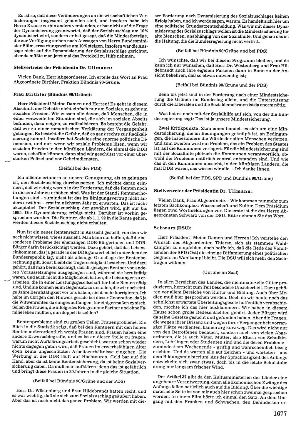 Tagungen der Volkskammer (VK) der Deutschen Demokratischen Republik (DDR), 10. Wahlperiode 1990, Seite 1677 (VK. DDR 10. WP. 1990, Prot. Tg. 1-38, 5.4.-2.10.1990, S. 1677)