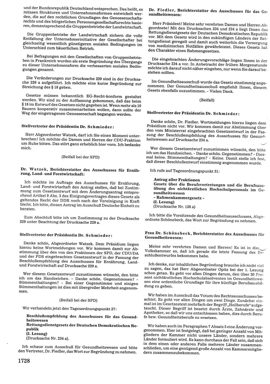 Tagungen der Volkskammer (VK) der Deutschen Demokratischen Republik (DDR), 10. Wahlperiode 1990, Seite 1728 (VK. DDR 10. WP. 1990, Prot. Tg. 1-38, 5.4.-2.10.1990, S. 1728)