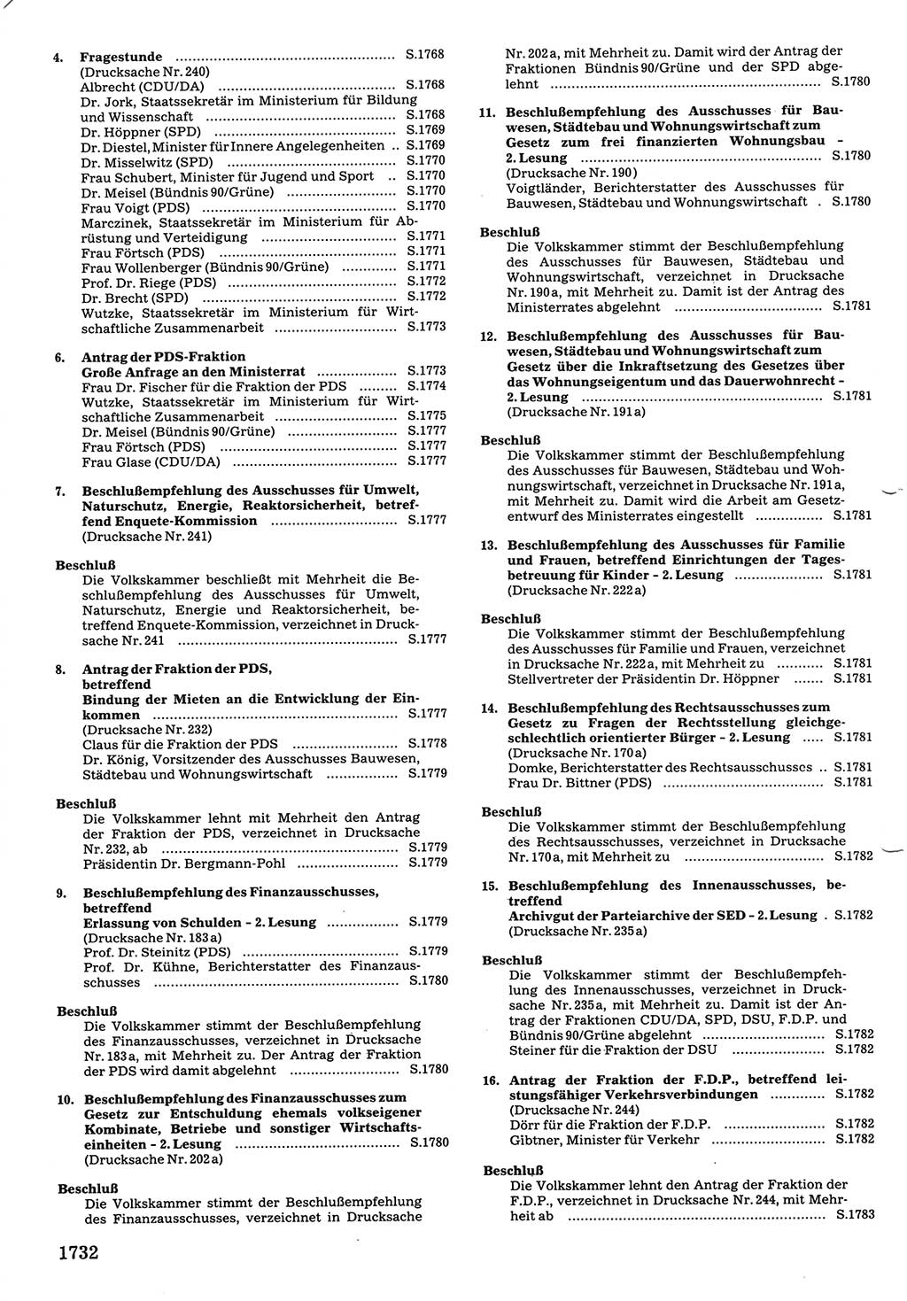 Tagungen der Volkskammer (VK) der Deutschen Demokratischen Republik (DDR), 10. Wahlperiode 1990, Seite 1732 (VK. DDR 10. WP. 1990, Prot. Tg. 1-38, 5.4.-2.10.1990, S. 1732)