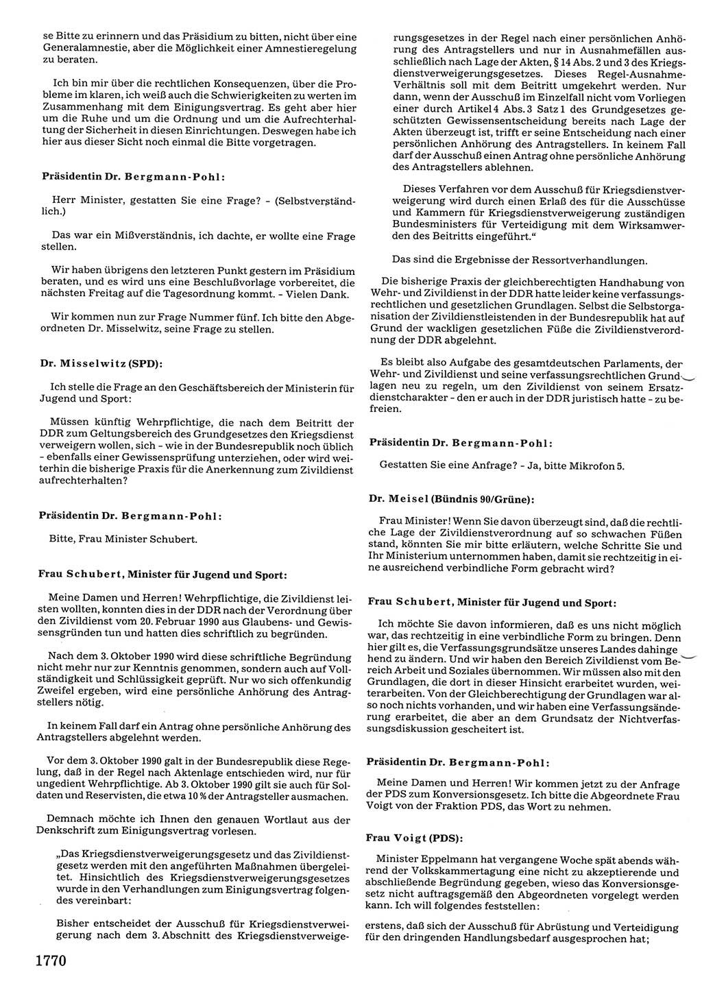 Tagungen der Volkskammer (VK) der Deutschen Demokratischen Republik (DDR), 10. Wahlperiode 1990, Seite 1770 (VK. DDR 10. WP. 1990, Prot. Tg. 1-38, 5.4.-2.10.1990, S. 1770)