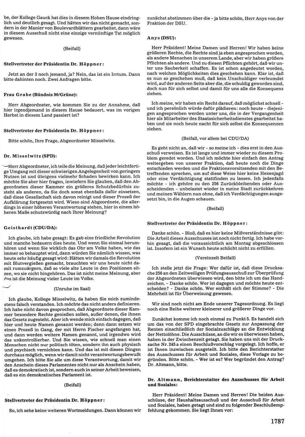 Tagungen der Volkskammer (VK) der Deutschen Demokratischen Republik (DDR), 10. Wahlperiode 1990, Seite 1787 (VK. DDR 10. WP. 1990, Prot. Tg. 1-38, 5.4.-2.10.1990, S. 1787)