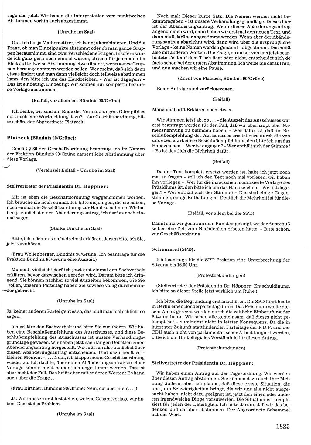 Tagungen der Volkskammer (VK) der Deutschen Demokratischen Republik (DDR), 10. Wahlperiode 1990, Seite 1823 (VK. DDR 10. WP. 1990, Prot. Tg. 1-38, 5.4.-2.10.1990, S. 1823)