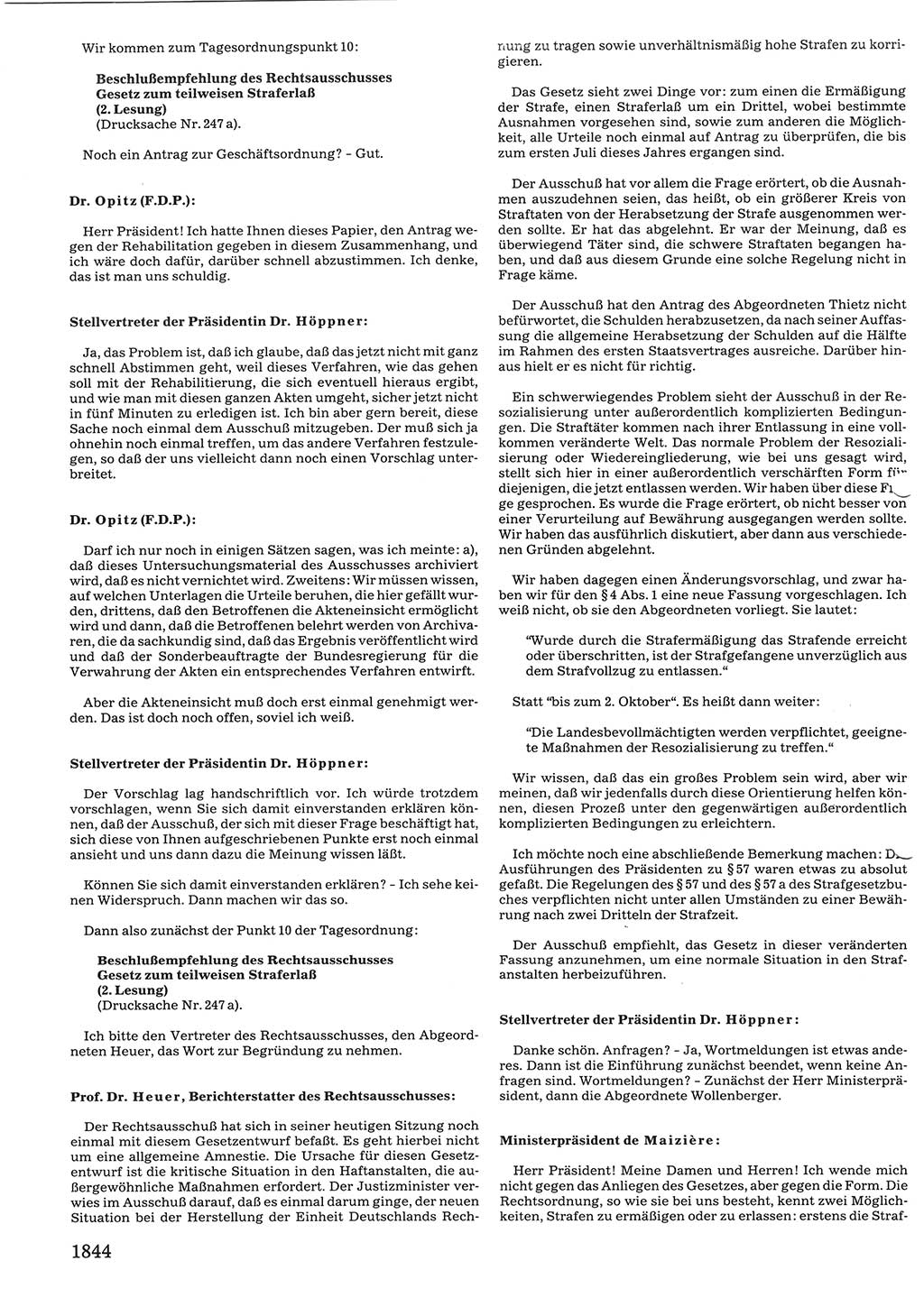 Tagungen der Volkskammer (VK) der Deutschen Demokratischen Republik (DDR), 10. Wahlperiode 1990, Seite 1844 (VK. DDR 10. WP. 1990, Prot. Tg. 1-38, 5.4.-2.10.1990, S. 1844)