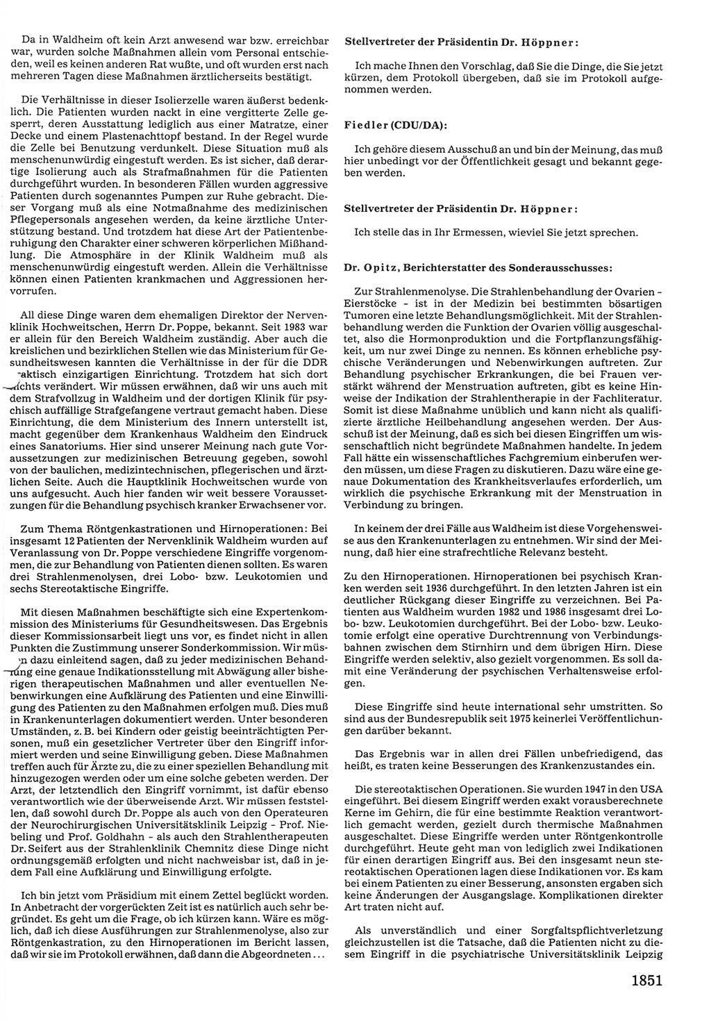 Tagungen der Volkskammer (VK) der Deutschen Demokratischen Republik (DDR), 10. Wahlperiode 1990, Seite 1851 (VK. DDR 10. WP. 1990, Prot. Tg. 1-38, 5.4.-2.10.1990, S. 1851)