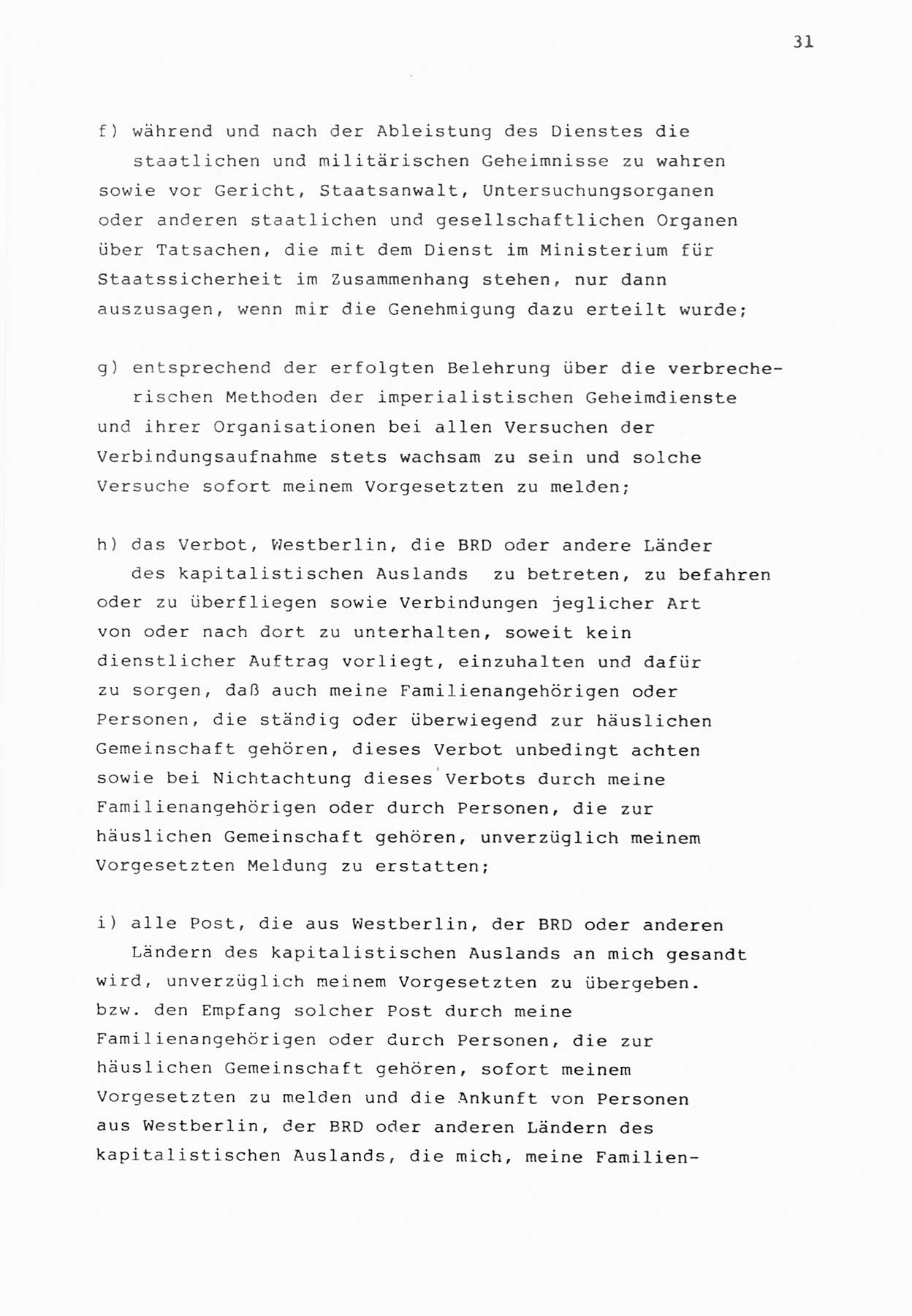 Zwie-Gespräch, Beiträge zur Bewältigung der Stasi-Vergangenheit [Deutsche Demokratische Republik (DDR)], Ausgabe Nr. 1, Berlin 1991, Seite 31 (Zwie-Gespr. Ausg. 1 1991, S. 31)