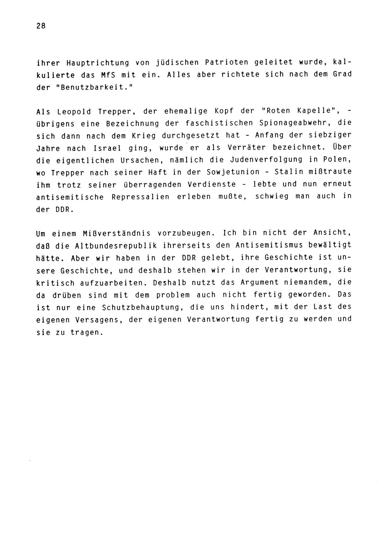 Zwie-Gespräch, Beiträge zur Aufarbeitung der Stasi-Vergangenheit [Deutsche Demokratische Republik (DDR)], Ausgabe Nr. 3, Berlin 1991, Seite 28 (Zwie-Gespr. Ausg. 3 1991, S. 28)