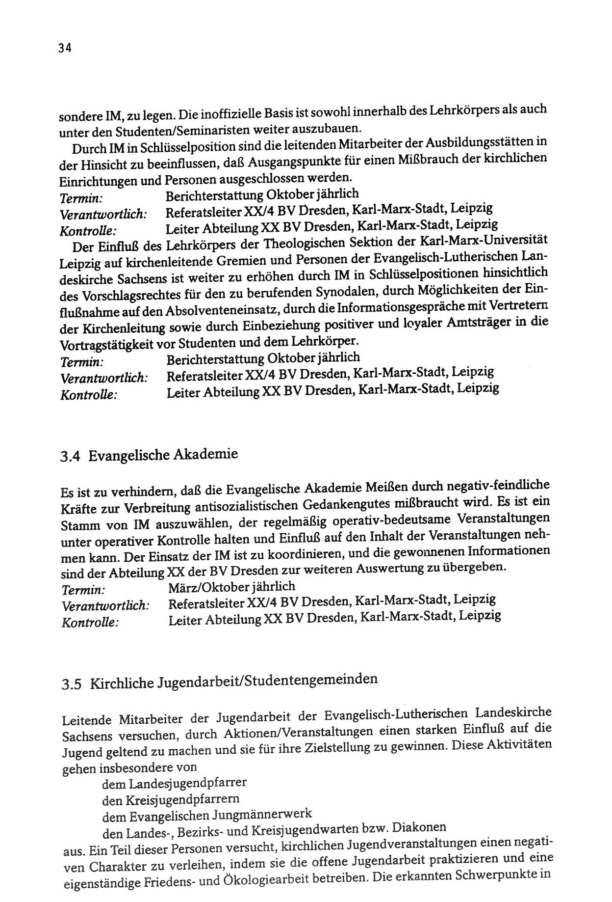 Zwie-Gespräch, Beiträge zur Aufarbeitung der Stasi-Vergangenheit [Deutsche Demokratische Republik (DDR)], Ausgabe Nr. 3, Berlin 1991, Seite 34 (Zwie-Gespr. Ausg. 3 1991, S. 34)