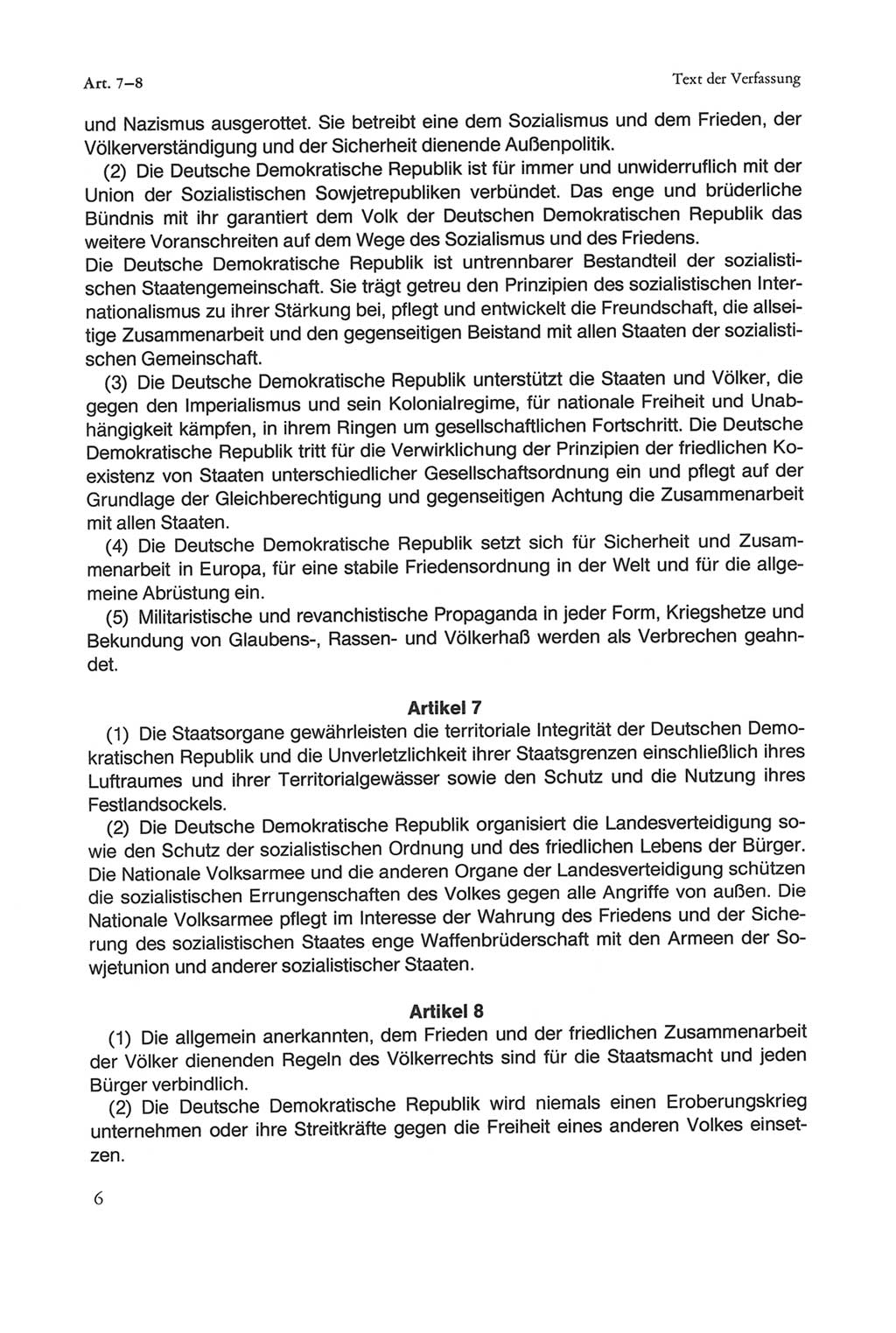 Die sozialistische Verfassung der Deutschen Demokratischen Republik (DDR), Kommentar mit einem Nachtrag 1997, Seite 6 (Soz. Verf. DDR Komm. Nachtr. 1997, S. 6)