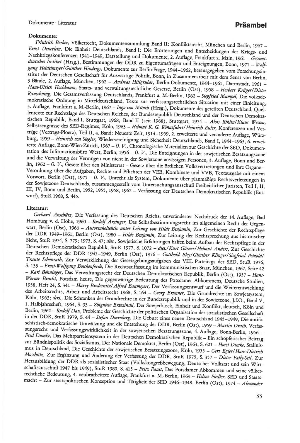 Die sozialistische Verfassung der Deutschen Demokratischen Republik (DDR), Kommentar mit einem Nachtrag 1997, Seite 33 (Soz. Verf. DDR Komm. Nachtr. 1997, S. 33)