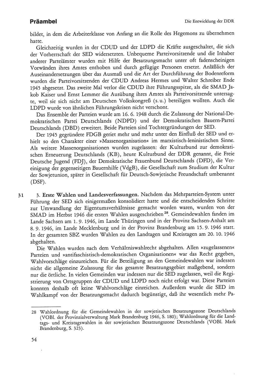 Die sozialistische Verfassung der Deutschen Demokratischen Republik (DDR), Kommentar mit einem Nachtrag 1997, Seite 54 (Soz. Verf. DDR Komm. Nachtr. 1997, S. 54)