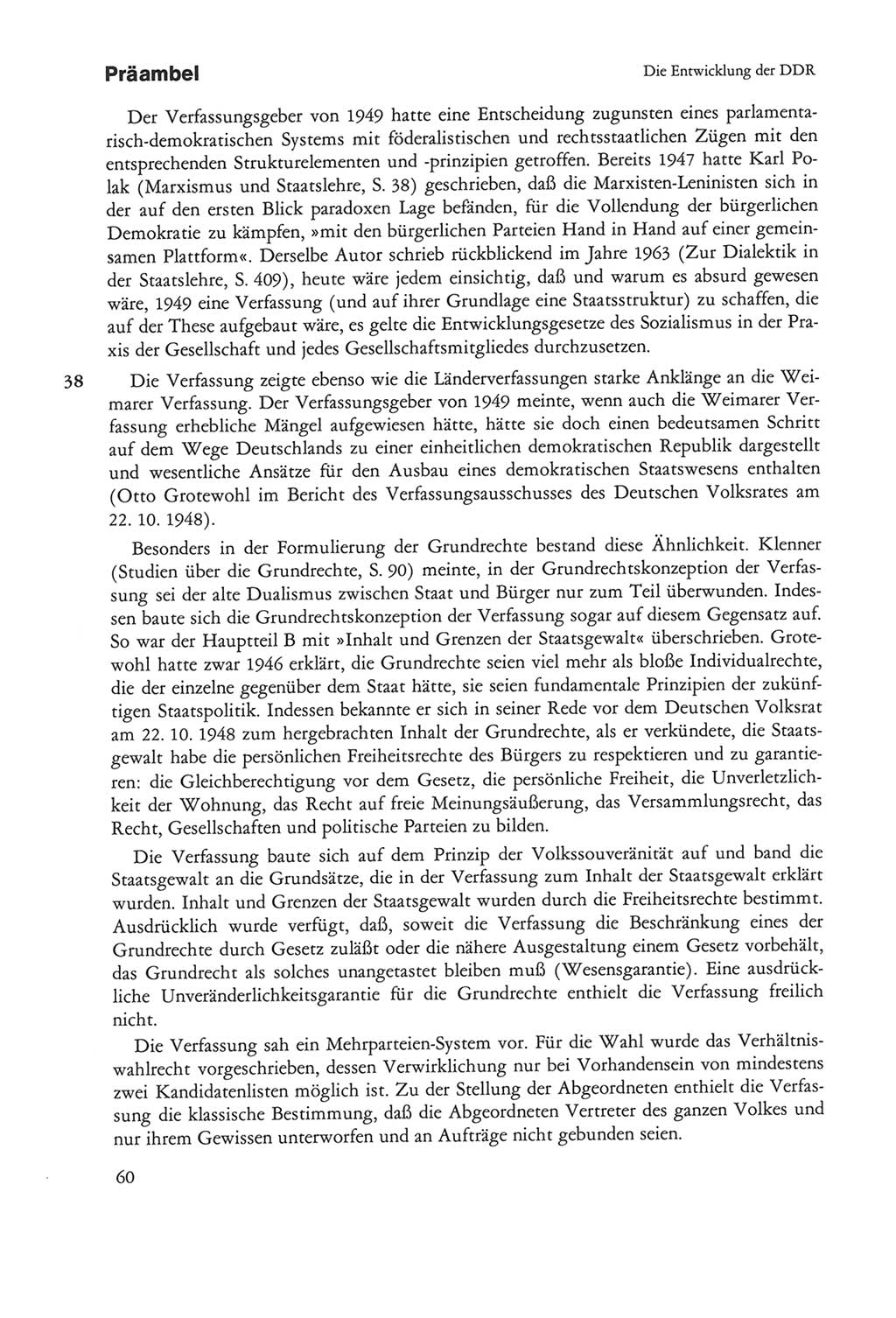 Die sozialistische Verfassung der Deutschen Demokratischen Republik (DDR), Kommentar mit einem Nachtrag 1997, Seite 60 (Soz. Verf. DDR Komm. Nachtr. 1997, S. 60)