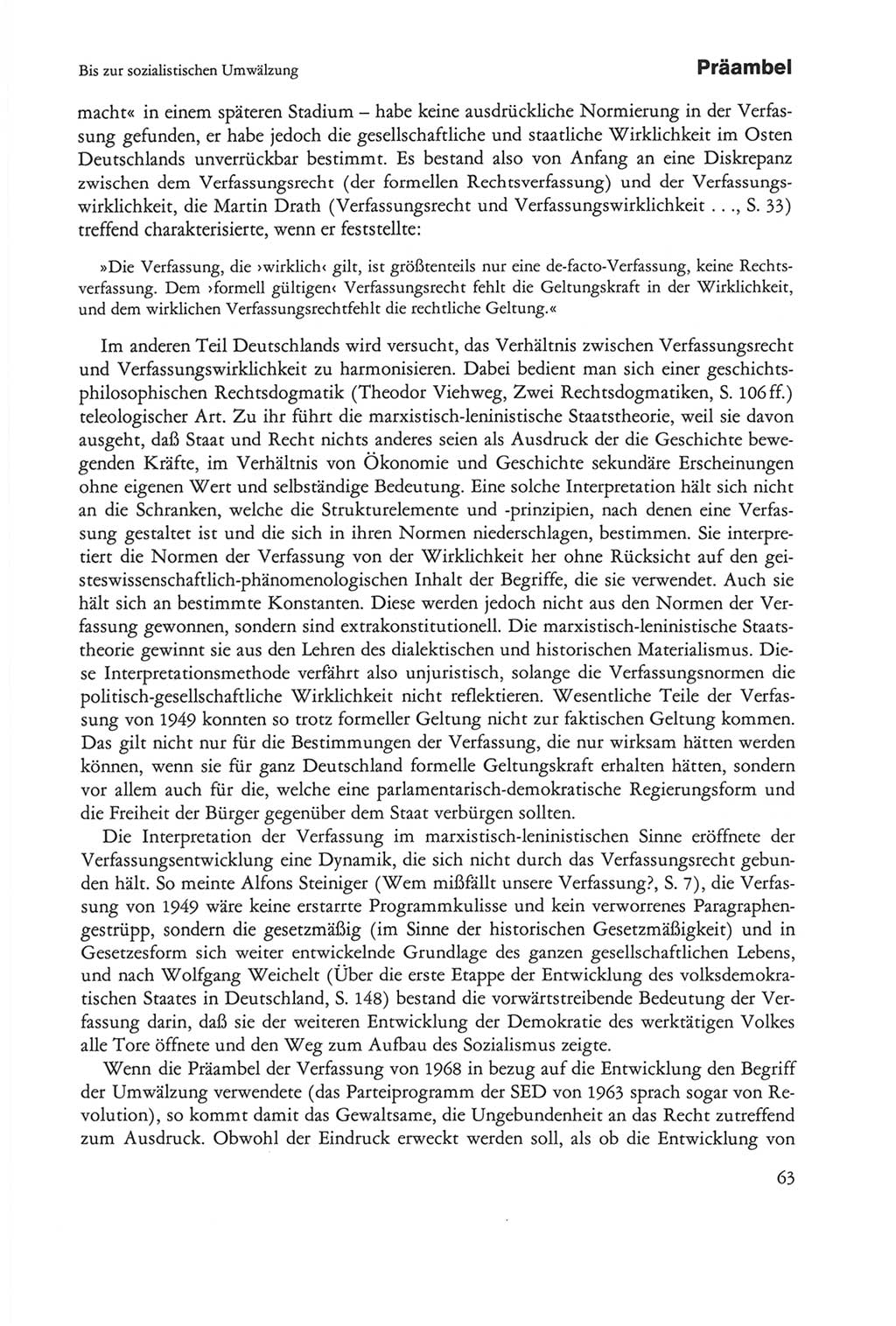 Die sozialistische Verfassung der Deutschen Demokratischen Republik (DDR), Kommentar mit einem Nachtrag 1997, Seite 63 (Soz. Verf. DDR Komm. Nachtr. 1997, S. 63)