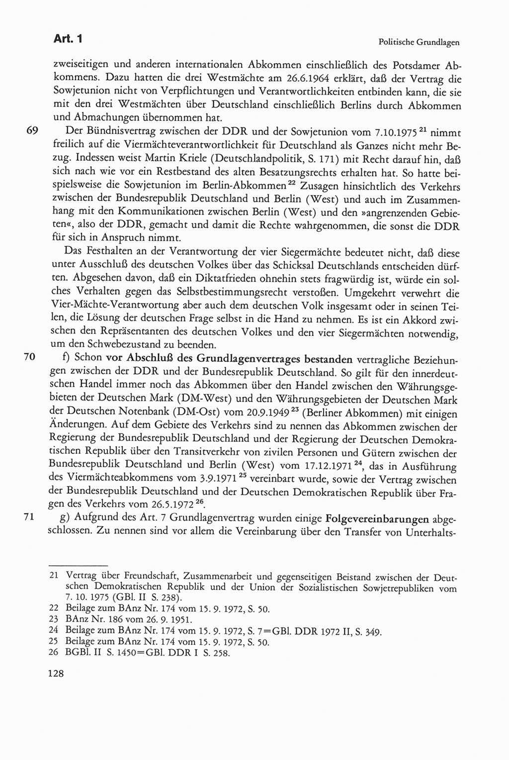 Die sozialistische Verfassung der Deutschen Demokratischen Republik (DDR), Kommentar mit einem Nachtrag 1997, Seite 128 (Soz. Verf. DDR Komm. Nachtr. 1997, S. 128)