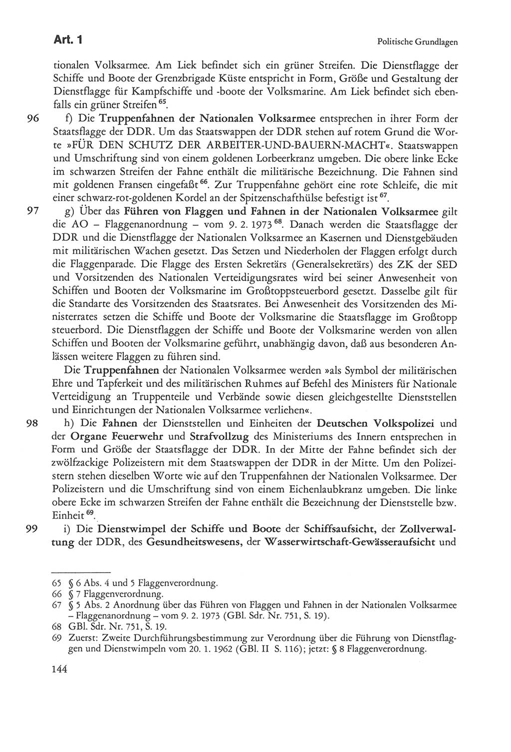 Die sozialistische Verfassung der Deutschen Demokratischen Republik (DDR), Kommentar mit einem Nachtrag 1997, Seite 144 (Soz. Verf. DDR Komm. Nachtr. 1997, S. 144)