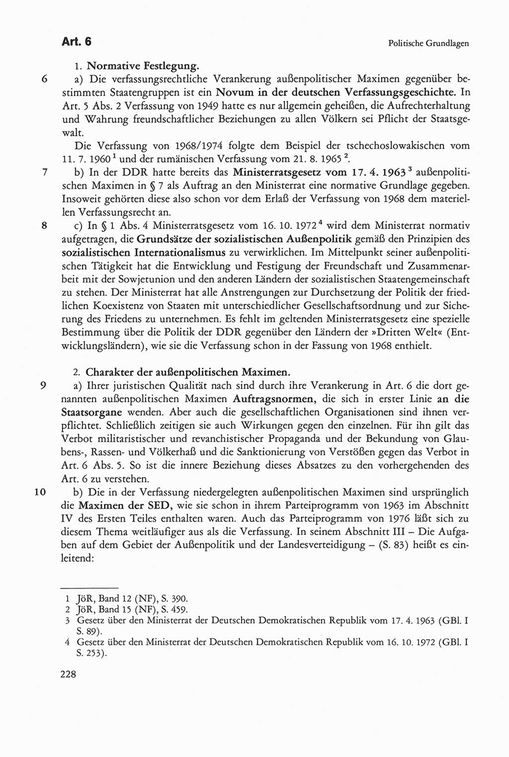 Die sozialistische Verfassung der Deutschen Demokratischen Republik (DDR), Kommentar mit einem Nachtrag 1997, Seite 228 (Soz. Verf. DDR Komm. Nachtr. 1997, S. 228)