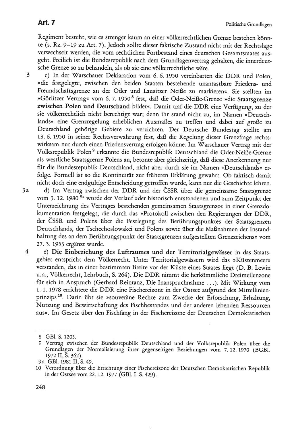 Die sozialistische Verfassung der Deutschen Demokratischen Republik (DDR), Kommentar mit einem Nachtrag 1997, Seite 248 (Soz. Verf. DDR Komm. Nachtr. 1997, S. 248)