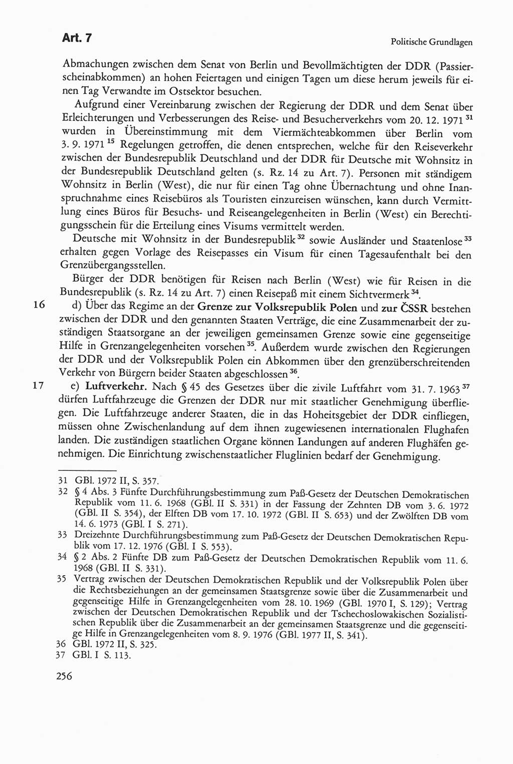 Die sozialistische Verfassung der Deutschen Demokratischen Republik (DDR), Kommentar mit einem Nachtrag 1997, Seite 256 (Soz. Verf. DDR Komm. Nachtr. 1997, S. 256)